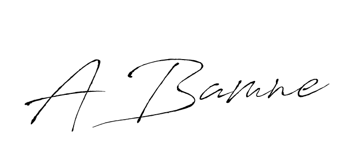 Design your own signature with our free online signature maker. With this signature software, you can create a handwritten (Antro_Vectra) signature for name A Bamne. A Bamne signature style 6 images and pictures png