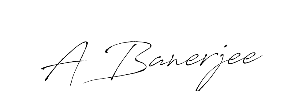 You should practise on your own different ways (Antro_Vectra) to write your name (A Banerjee) in signature. don't let someone else do it for you. A Banerjee signature style 6 images and pictures png