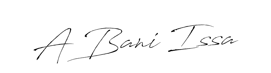 Create a beautiful signature design for name A Bani Issa. With this signature (Antro_Vectra) fonts, you can make a handwritten signature for free. A Bani Issa signature style 6 images and pictures png