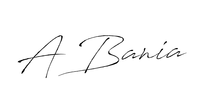 if you are searching for the best signature style for your name A Bania. so please give up your signature search. here we have designed multiple signature styles  using Antro_Vectra. A Bania signature style 6 images and pictures png