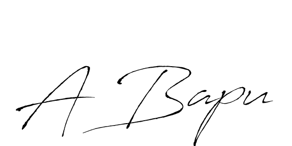 The best way (Antro_Vectra) to make a short signature is to pick only two or three words in your name. The name A Bapu include a total of six letters. For converting this name. A Bapu signature style 6 images and pictures png