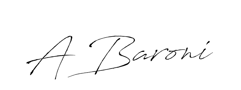 Create a beautiful signature design for name A Baroni. With this signature (Antro_Vectra) fonts, you can make a handwritten signature for free. A Baroni signature style 6 images and pictures png