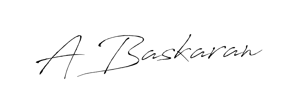 The best way (Antro_Vectra) to make a short signature is to pick only two or three words in your name. The name A Baskaran include a total of six letters. For converting this name. A Baskaran signature style 6 images and pictures png