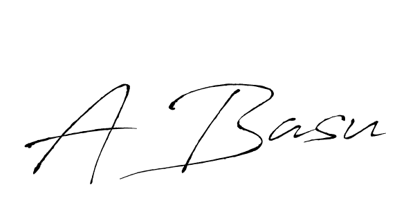 Create a beautiful signature design for name A Basu. With this signature (Antro_Vectra) fonts, you can make a handwritten signature for free. A Basu signature style 6 images and pictures png