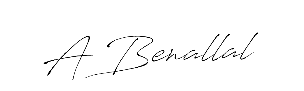 Make a beautiful signature design for name A Benallal. Use this online signature maker to create a handwritten signature for free. A Benallal signature style 6 images and pictures png