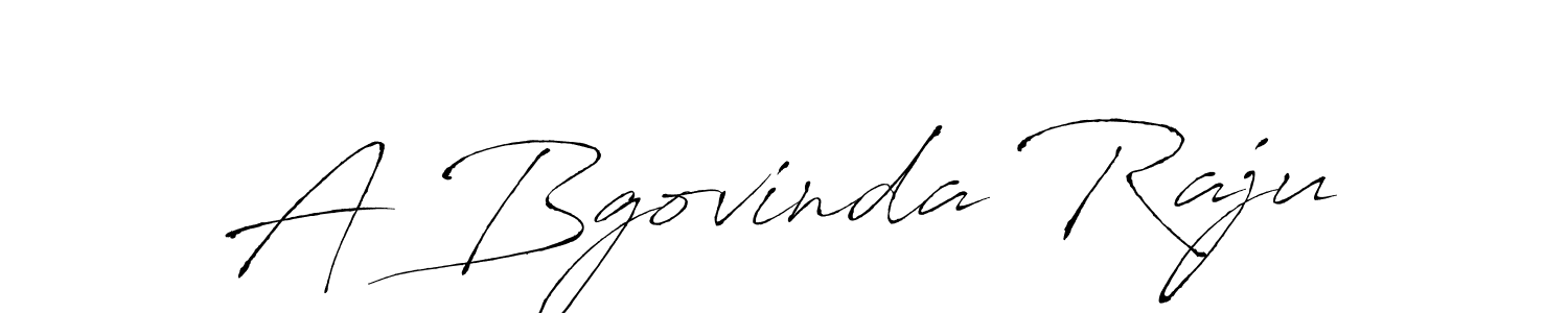 Make a beautiful signature design for name A Bgovinda Raju. With this signature (Antro_Vectra) style, you can create a handwritten signature for free. A Bgovinda Raju signature style 6 images and pictures png