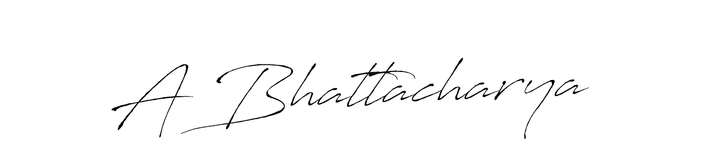 A Bhattacharya stylish signature style. Best Handwritten Sign (Antro_Vectra) for my name. Handwritten Signature Collection Ideas for my name A Bhattacharya. A Bhattacharya signature style 6 images and pictures png