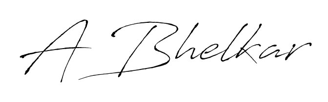 A modern signature idea for name A Bhelkar using Antro_Vectra font. Clean strokes and elegant curves make it stand out instantly. A Bhelkar signature style 6 images and pictures png