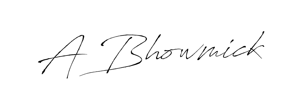 Design your own signature with our free online signature maker. With this signature software, you can create a handwritten (Antro_Vectra) signature for name A Bhowmick. A Bhowmick signature style 6 images and pictures png
