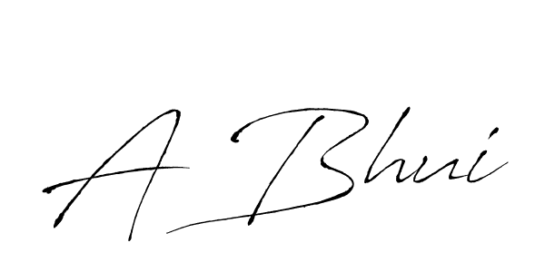 How to make A Bhui signature? Antro_Vectra is a professional autograph style. Create handwritten signature for A Bhui name. A Bhui signature style 6 images and pictures png