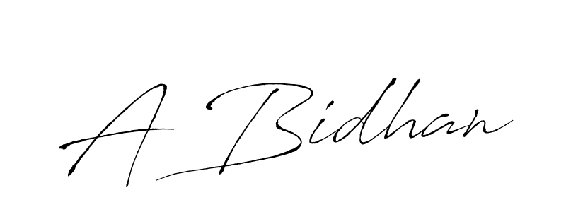 Also we have A Bidhan name is the best signature style. Create professional handwritten signature collection using Antro_Vectra autograph style. A Bidhan signature style 6 images and pictures png