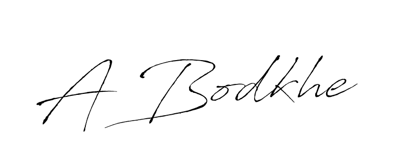 Create a beautiful signature design for name A Bodkhe. With this signature (Antro_Vectra) fonts, you can make a handwritten signature for free. A Bodkhe signature style 6 images and pictures png