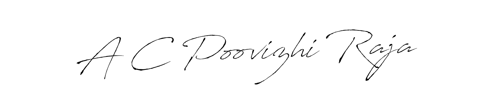 Once you've used our free online signature maker to create your best signature Antro_Vectra style, it's time to enjoy all of the benefits that A C Poovizhi Raja name signing documents. A C Poovizhi Raja signature style 6 images and pictures png
