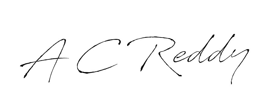 Create a beautiful signature design for name A C Reddy. With this signature (Antro_Vectra) fonts, you can make a handwritten signature for free. A C Reddy signature style 6 images and pictures png