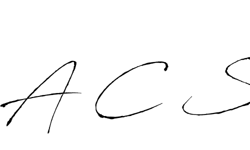 Create a beautiful signature design for name A C S. With this signature (Antro_Vectra) fonts, you can make a handwritten signature for free. A C S signature style 6 images and pictures png