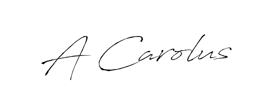 How to make A Carolus name signature. Use Antro_Vectra style for creating short signs online. This is the latest handwritten sign. A Carolus signature style 6 images and pictures png