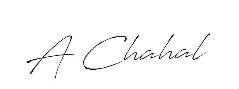 Use a signature maker to create a handwritten signature online. With this signature software, you can design (Antro_Vectra) your own signature for name A Chahal. A Chahal signature style 6 images and pictures png