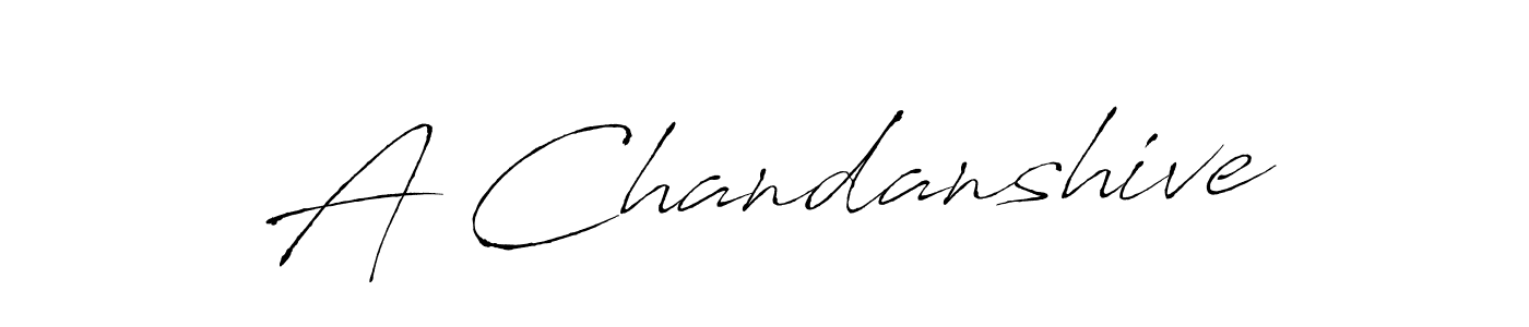 Once you've used our free online signature maker to create your best signature Antro_Vectra style, it's time to enjoy all of the benefits that A Chandanshive name signing documents. A Chandanshive signature style 6 images and pictures png