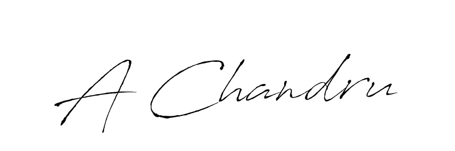 How to make A Chandru signature? Antro_Vectra is a professional autograph style. Create handwritten signature for A Chandru name. A Chandru signature style 6 images and pictures png