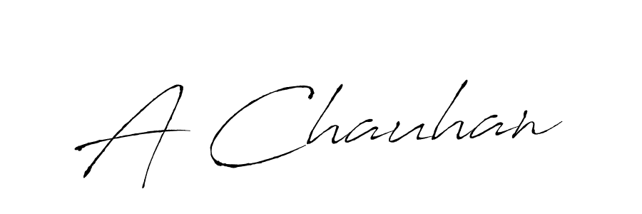 Design your own signature with our free online signature maker. With this signature software, you can create a handwritten (Antro_Vectra) signature for name A Chauhan. A Chauhan signature style 6 images and pictures png