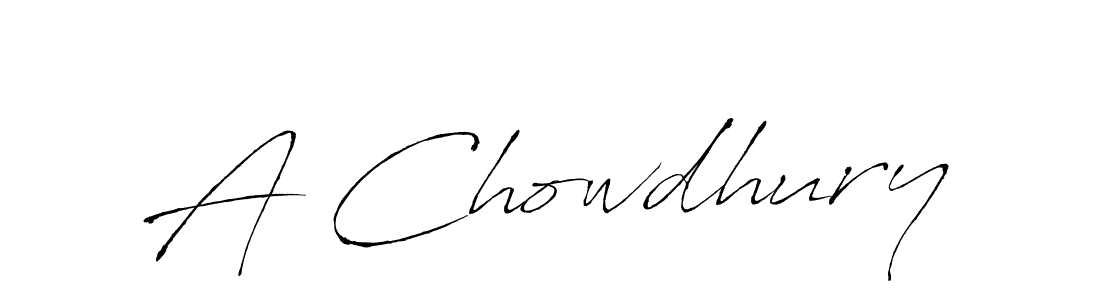 Create a beautiful signature design for name A Chowdhury. With this signature (Antro_Vectra) fonts, you can make a handwritten signature for free. A Chowdhury signature style 6 images and pictures png