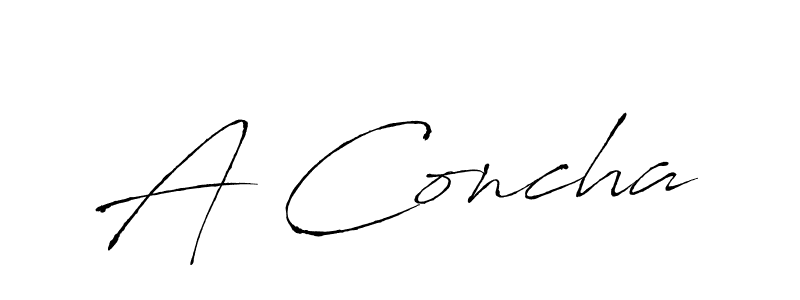 Here are the top 10 professional signature styles for the name A Concha. These are the best autograph styles you can use for your name. A Concha signature style 6 images and pictures png