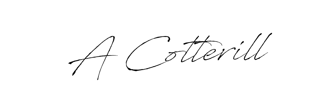 Design your own signature with our free online signature maker. With this signature software, you can create a handwritten (Antro_Vectra) signature for name A Cotterill. A Cotterill signature style 6 images and pictures png