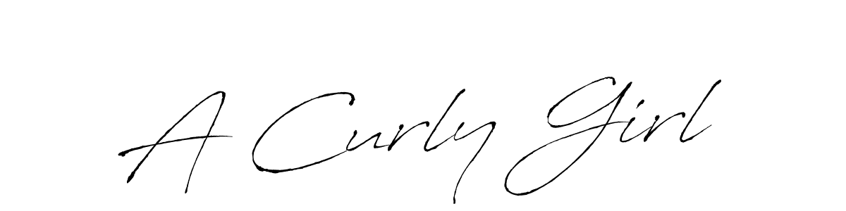 Make a beautiful signature design for name A Curly Girl. With this signature (Antro_Vectra) style, you can create a handwritten signature for free. A Curly Girl signature style 6 images and pictures png