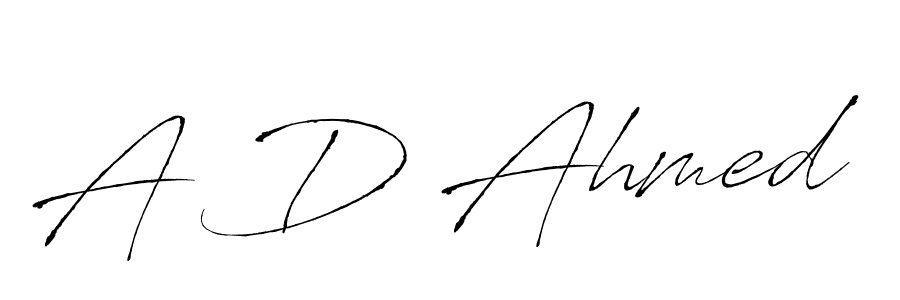 Design your own signature with our free online signature maker. With this signature software, you can create a handwritten (Antro_Vectra) signature for name A D Ahmed. A D Ahmed signature style 6 images and pictures png