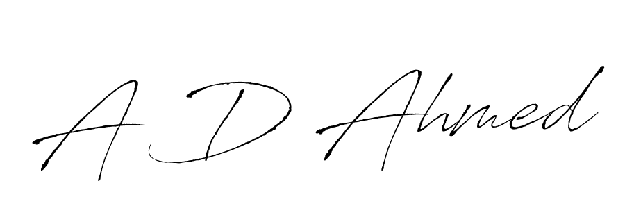 Design your own signature with our free online signature maker. With this signature software, you can create a handwritten (Antro_Vectra) signature for name A D Ahmed. A D Ahmed signature style 6 images and pictures png