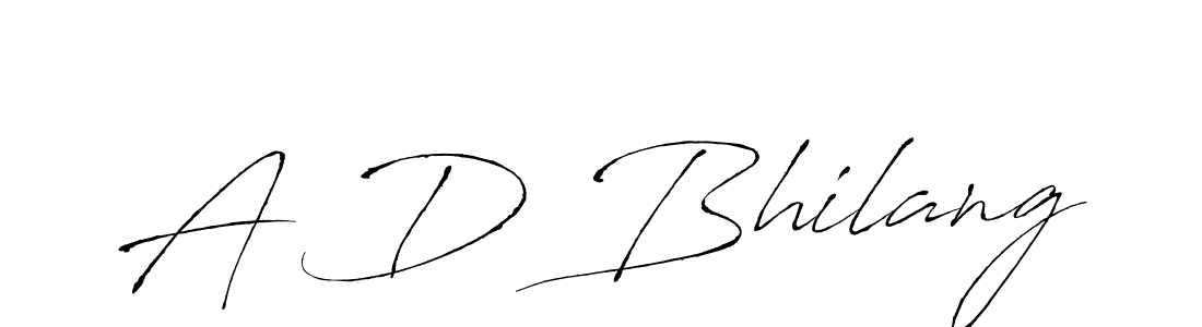 A D Bhilang stylish signature style. Best Handwritten Sign (Antro_Vectra) for my name. Handwritten Signature Collection Ideas for my name A D Bhilang. A D Bhilang signature style 6 images and pictures png