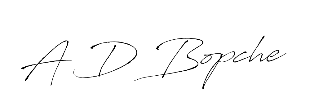 Antro_Vectra is a professional signature style that is perfect for those who want to add a touch of class to their signature. It is also a great choice for those who want to make their signature more unique. Get A D Bopche name to fancy signature for free. A D Bopche signature style 6 images and pictures png