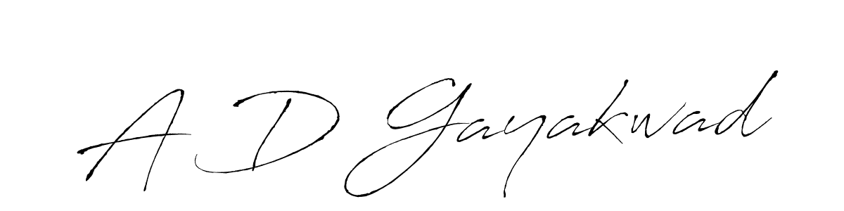 A D Gayakwad stylish signature style. Best Handwritten Sign (Antro_Vectra) for my name. Handwritten Signature Collection Ideas for my name A D Gayakwad. A D Gayakwad signature style 6 images and pictures png