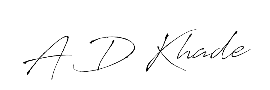 Similarly Antro_Vectra is the best handwritten signature design. Signature creator online .You can use it as an online autograph creator for name A D Khade. A D Khade signature style 6 images and pictures png