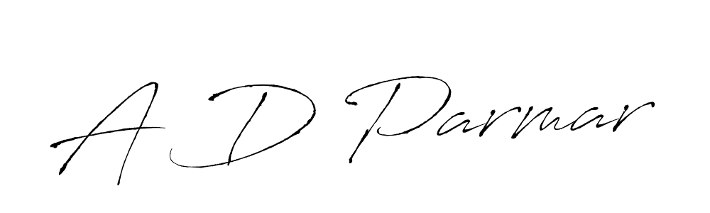 The best way (Antro_Vectra) to make a short signature is to pick only two or three words in your name. The name A D Parmar include a total of six letters. For converting this name. A D Parmar signature style 6 images and pictures png