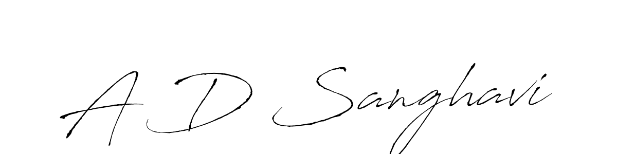 Similarly Antro_Vectra is the best handwritten signature design. Signature creator online .You can use it as an online autograph creator for name A D Sanghavi. A D Sanghavi signature style 6 images and pictures png