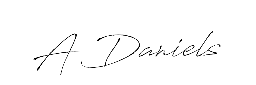Make a beautiful signature design for name A Daniels. With this signature (Antro_Vectra) style, you can create a handwritten signature for free. A Daniels signature style 6 images and pictures png