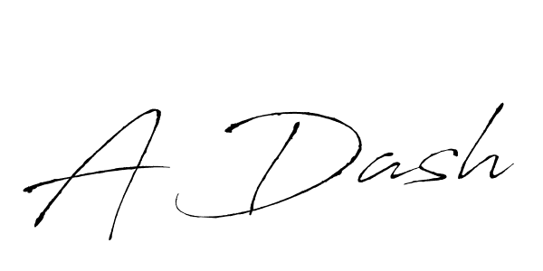 How to make A Dash signature? Antro_Vectra is a professional autograph style. Create handwritten signature for A Dash name. A Dash signature style 6 images and pictures png