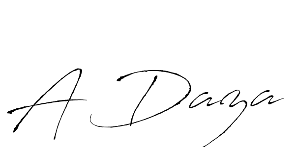 Use a signature maker to create a handwritten signature online. With this signature software, you can design (Antro_Vectra) your own signature for name A Daza. A Daza signature style 6 images and pictures png