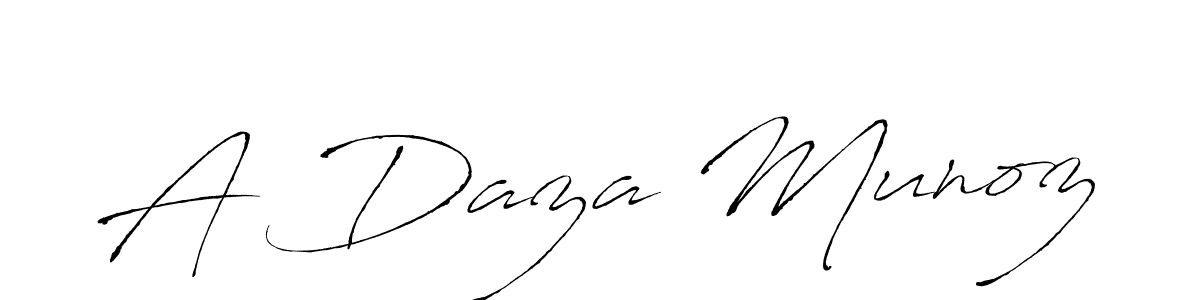 How to Draw A Daza Munoz signature style? Antro_Vectra is a latest design signature styles for name A Daza Munoz. A Daza Munoz signature style 6 images and pictures png