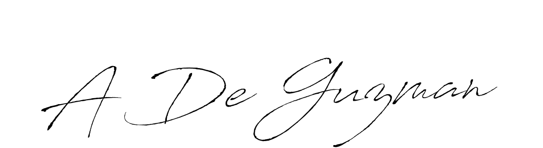 Design your own signature with our free online signature maker. With this signature software, you can create a handwritten (Antro_Vectra) signature for name A De Guzman. A De Guzman signature style 6 images and pictures png