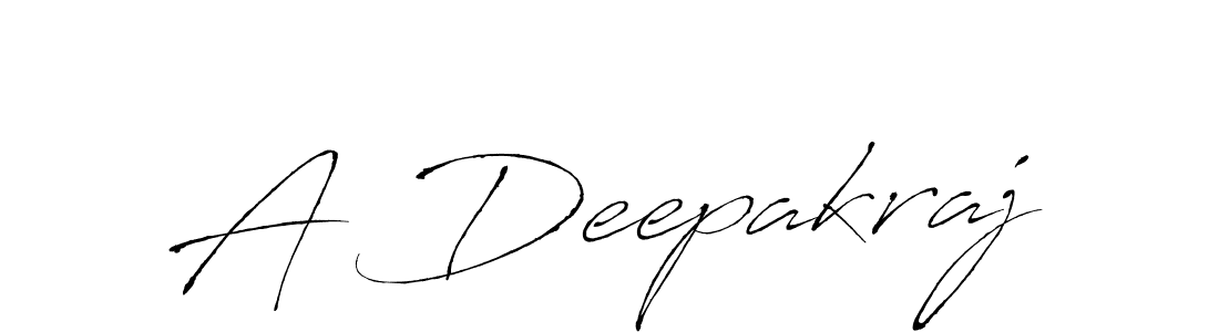 Create a beautiful signature design for name A Deepakraj. With this signature (Antro_Vectra) fonts, you can make a handwritten signature for free. A Deepakraj signature style 6 images and pictures png