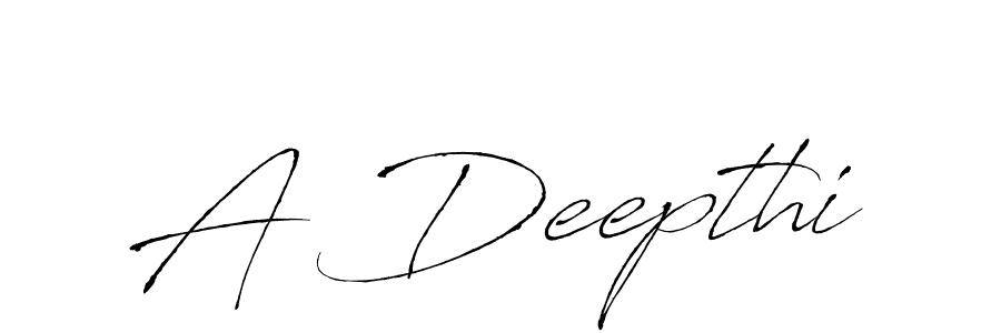 Create a beautiful signature design for name A Deepthi. With this signature (Antro_Vectra) fonts, you can make a handwritten signature for free. A Deepthi signature style 6 images and pictures png