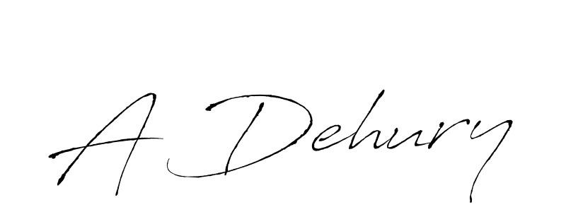 How to make A Dehury name signature. Use Antro_Vectra style for creating short signs online. This is the latest handwritten sign. A Dehury signature style 6 images and pictures png