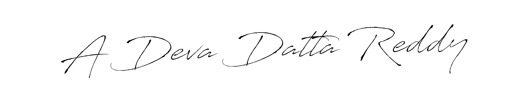 How to make A Deva Datta Reddy name signature. Use Antro_Vectra style for creating short signs online. This is the latest handwritten sign. A Deva Datta Reddy signature style 6 images and pictures png