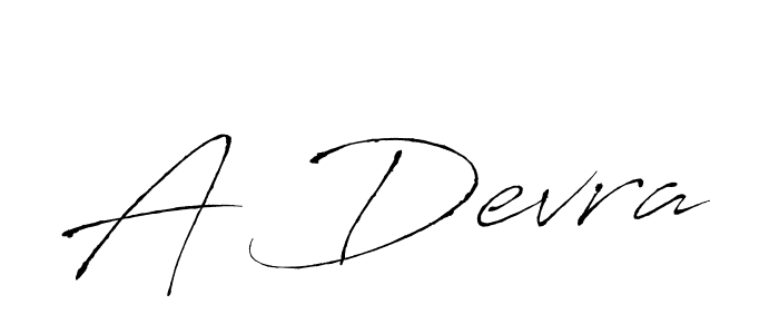 Make a beautiful signature design for name A Devra. With this signature (Antro_Vectra) style, you can create a handwritten signature for free. A Devra signature style 6 images and pictures png