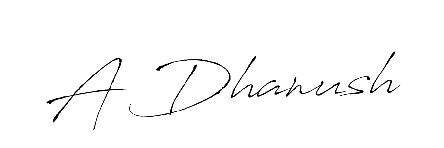 How to make A Dhanush signature? Antro_Vectra is a professional autograph style. Create handwritten signature for A Dhanush name. A Dhanush signature style 6 images and pictures png