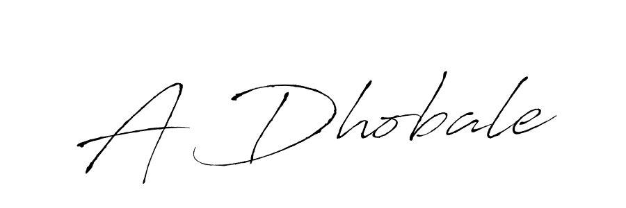 How to make A Dhobale signature? Antro_Vectra is a professional autograph style. Create handwritten signature for A Dhobale name. A Dhobale signature style 6 images and pictures png