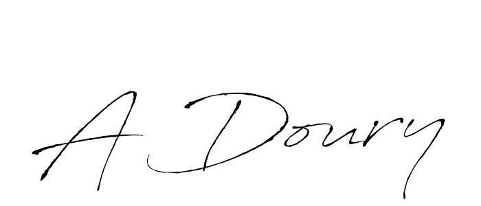 A Doury stylish signature style. Best Handwritten Sign (Antro_Vectra) for my name. Handwritten Signature Collection Ideas for my name A Doury. A Doury signature style 6 images and pictures png