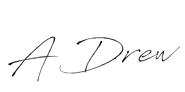 How to make A Drew name signature. Use Antro_Vectra style for creating short signs online. This is the latest handwritten sign. A Drew signature style 6 images and pictures png